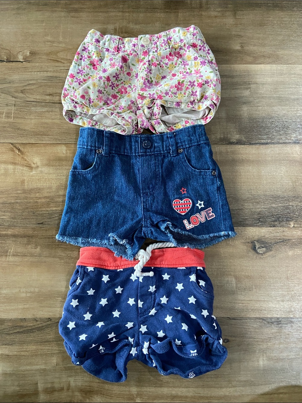 Toddler Girls 100% Cotton Shorts